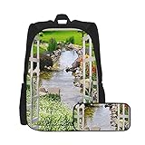 [Struktur] Schultasche: 1 Haupttasche mit großem Fassungsvermögen, die Lehrbücher, Bleistiftschachteln, Kleidung und andere große Gegenstände aufnehmen kann. Eine integrierte große Patch-Tasche bietet Platz für Schlüssel, Kleingeld usw. und zwei Netztaschen auf beiden Seiten können Wasserflaschen, Regenschirme, Federmäppchen: Es gibt 2 Zipper-Haupttaschen und es gibt keine Patch-Tasche in einer Haupttasche. Die andere Haupttasche hat 3 aufgesetzte Taschen und 5 Stiftpositionen.