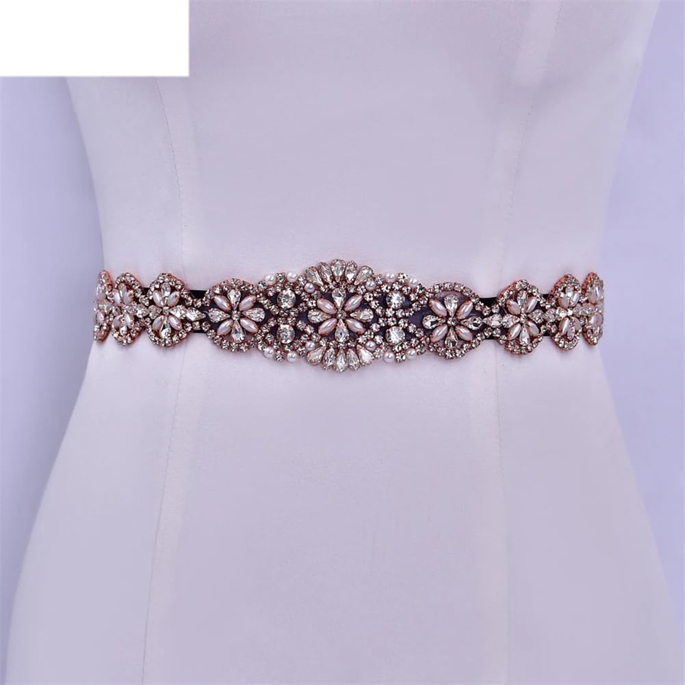 Cinturones de boda para novia, para mujer, diamantes de imitación brillantes, formales, para decoración de vestidos de fiesta