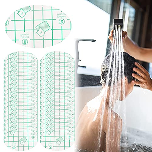 runrayay 100Pcs Ultra-Thin Transparent Ear Covers for Shower, Anti-Wear Shoe Sticker, Heel Blister Protection, Disposable Ear Protectors Waterproof for Swimming, Bathing, and Other Water Sports