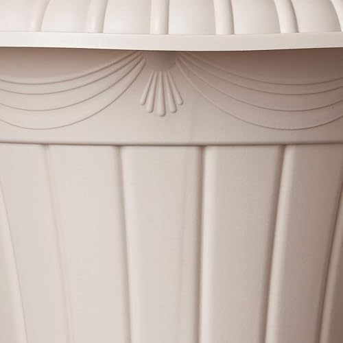 Miniatura 51 de PL10CP - Maceta clásica de plástico tradicional para interiores y exteriores, 15 x 13 pulgadas, cobre cepillado