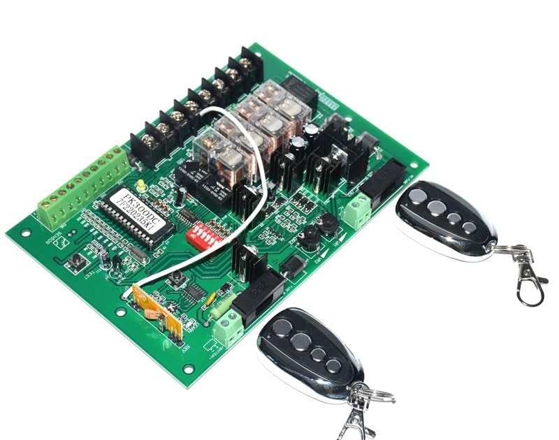 300 kg por placa de control de la tarjeta de la placa de circuito del reemplazo del motor de la puerta oscilante de la hoja 24VDC,Protección completa(10 remotes)