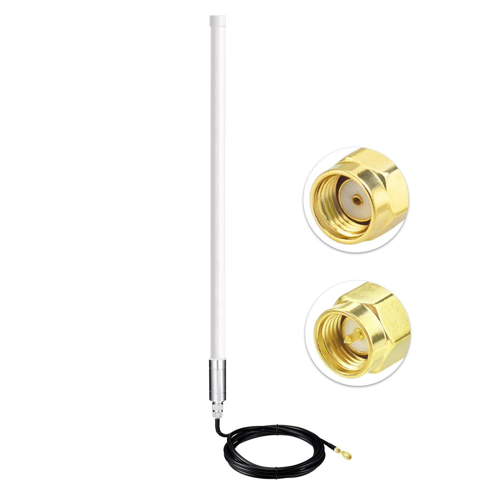 Bingfu 31.5inch 5.8 dBi 915mhz Lora Helium Antenna - ALSR240 Low Loss Cable 10ft - Compatible with Nebra Bobcat 300 Cal-Chip RAK V2 Syncrobit SenseCAP M1 HNT Miner Hotspot LoraWan Gateway