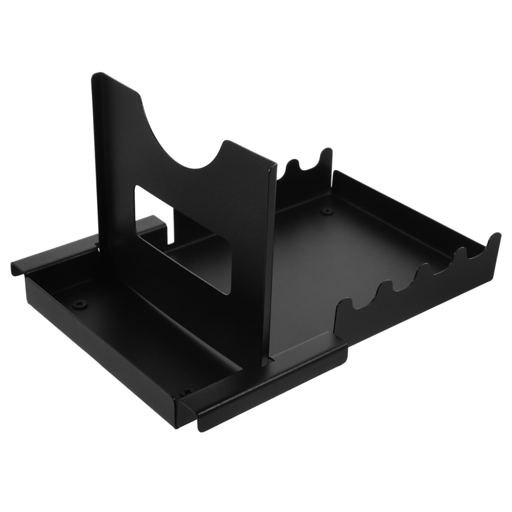 VALICLUD Pot Lid Organizer Multi Functional Rack for Pots and Utensils Space Saving Spoon Rest Stand for Kitchen Counter Lightweight and Easy to Clean Stylish Design