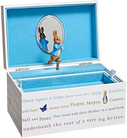 Peter Rabbit Jewelry Musical Wooden Trinket Box (7X4.5X3)