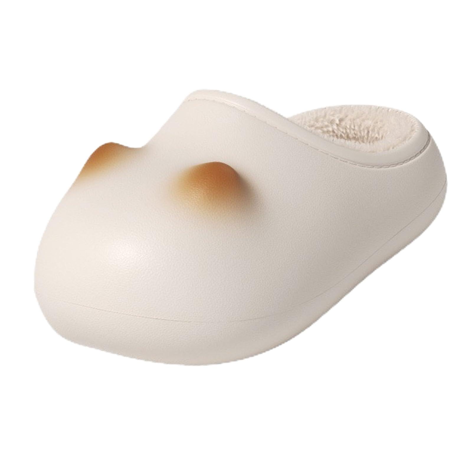 Womens Cat Paws Footprints Fluffy Plush Fleece Height Increase Slippers, Cute Cat Paw Slippers, Ladies Winter Furry Non-Slip Comfort Shoes