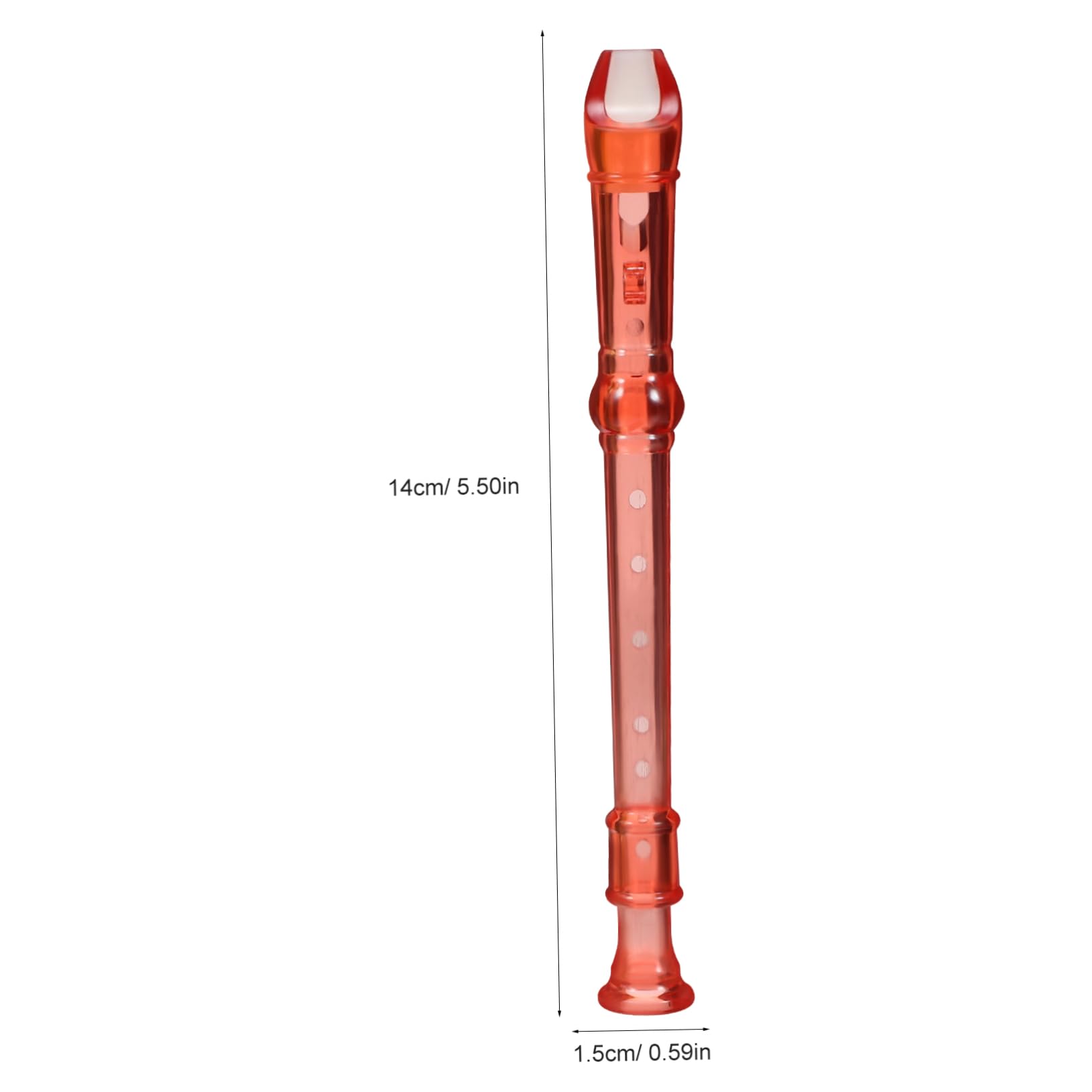 BESPORTBLE 8Pcs Transparent Clarinet Small Flute for Early Education Lightweight Plastic Music Instrument for Learning and Fun