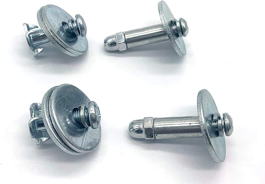 Replacement Lawn Mower Latch Screw Assembly 42-555, Compatible with Craftsman 109808X Chute Latch Screw 532109808X，Applicable to Husqvarna 532160793 160793 723-0383 532109808 (Set of 2)