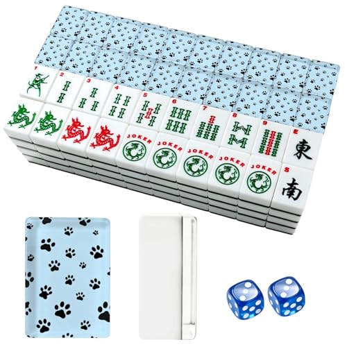Juego de Mahjong Americano set de 166 piezas acrílicas miniatura 1