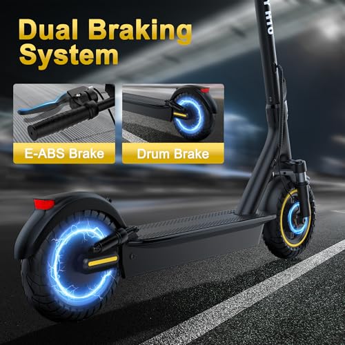 Image of WERHY 8.5 /10 Inch Electric Scooter for Adults, 350 /500W /1000W Motor, 19 /22 MPH Top Speed, 25-32 Miles Range, Folding Commuter E Scooter with Dual Braking