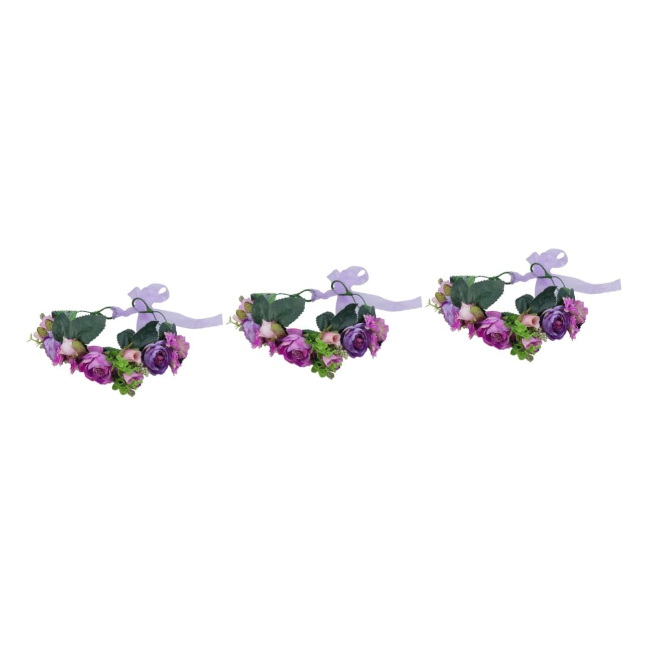 FOMIYES 3stücke Simulation Wreath Braut Haarschmuck Blumengirlande Für Hochzeitsfrisuren Deko Für Brautjungfern Und Besondere Anlässe