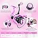 Goture Pink Fishing Rod and Reel Combo - ML Action 7FT Spinning Reel Pole with Pink Bag - Telescopic Rod Kit for Starter Travel Saltwater Freshwater, Gift for Woman