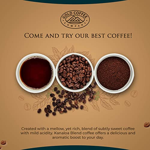 Gold Coffee Kanaloa Blend Medium Roast Ground Coffee, 10 Oz (Pack Of 6) #TOP3