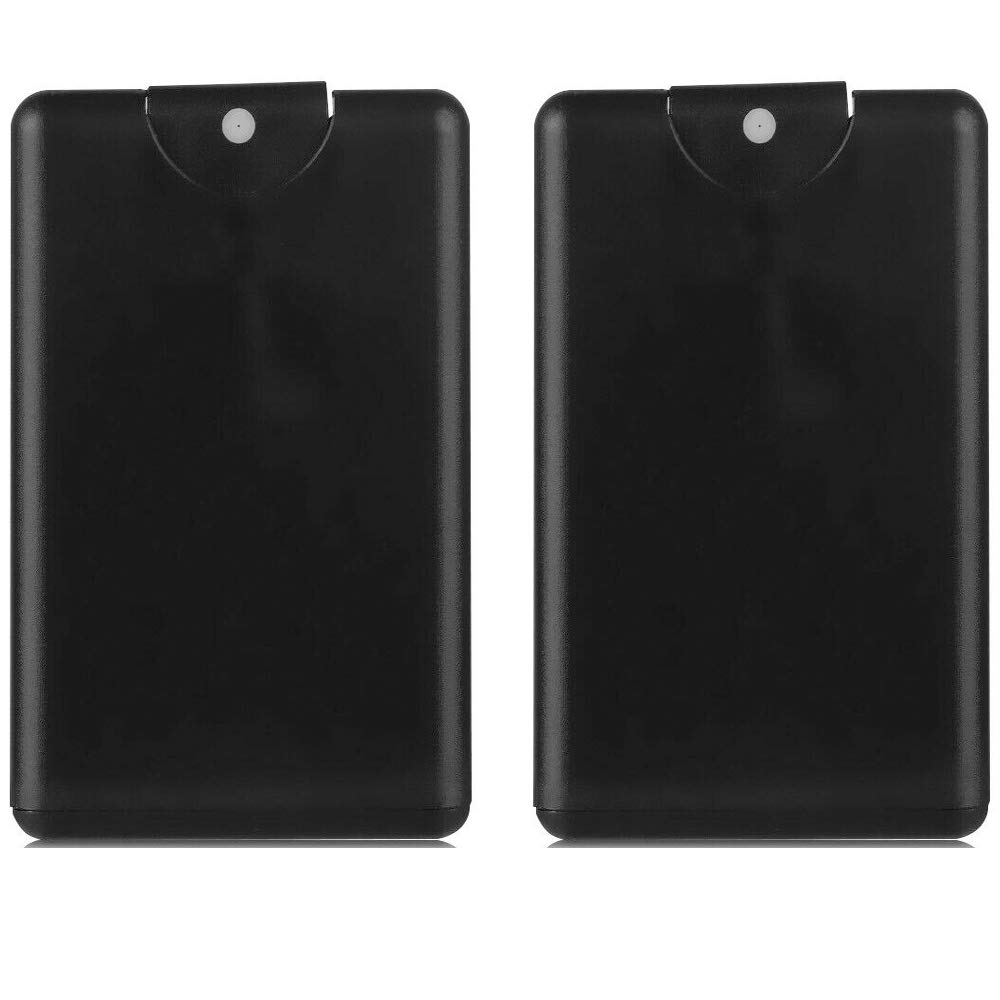 Hunky Dory 20ml Pocket Spray Bottle Refillable Bottle Sanitizer, Perfume, Attar, Lotion, Moisture, Travel use (Pack of 2) (Black)-image-49