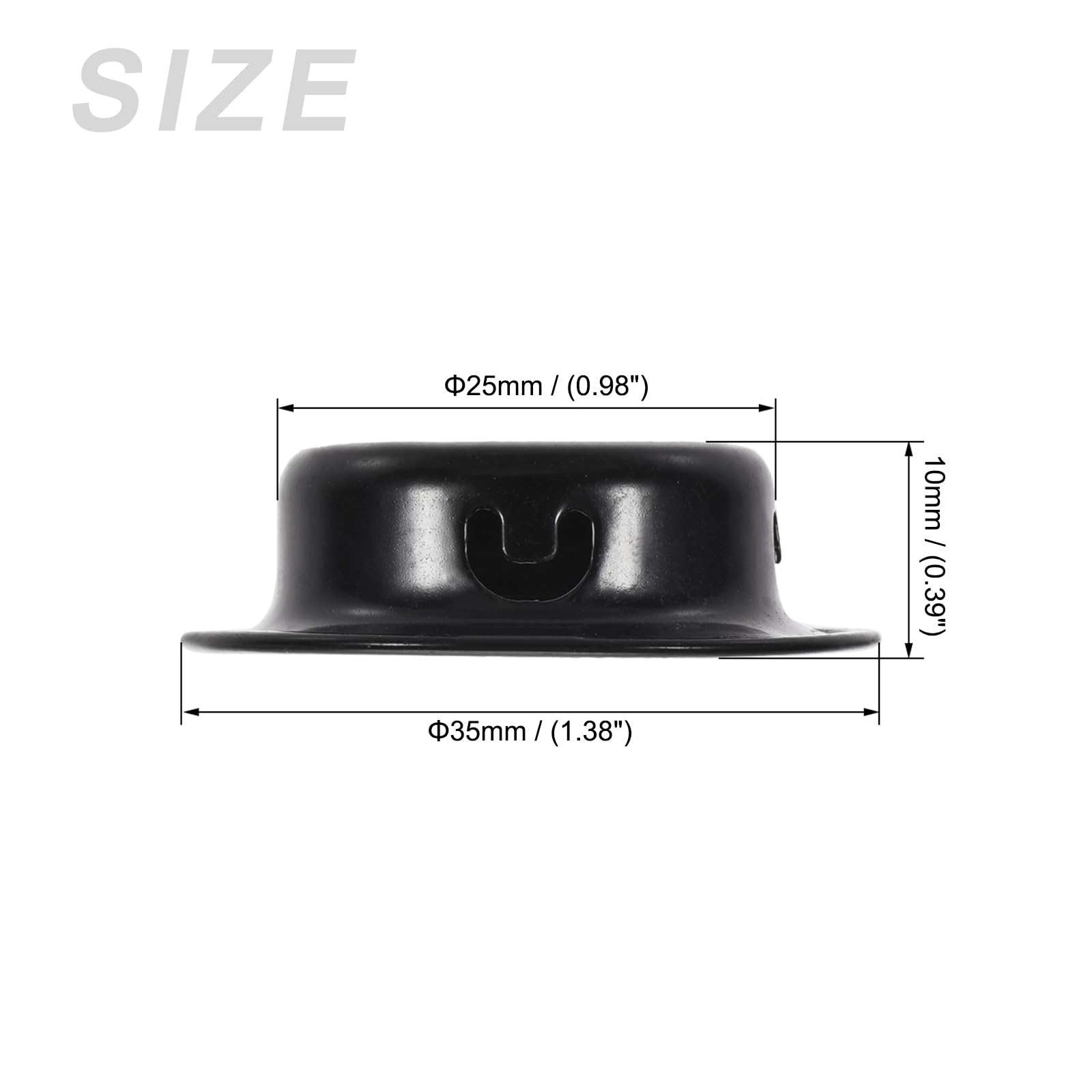 METALLIXITY Round Air Vents(Fit 25mm/0.98" Dia.) 15Pcs, Stainless Steel Circle Soffit Airflow Vent Wall Mesh Vent Cover - Image 2