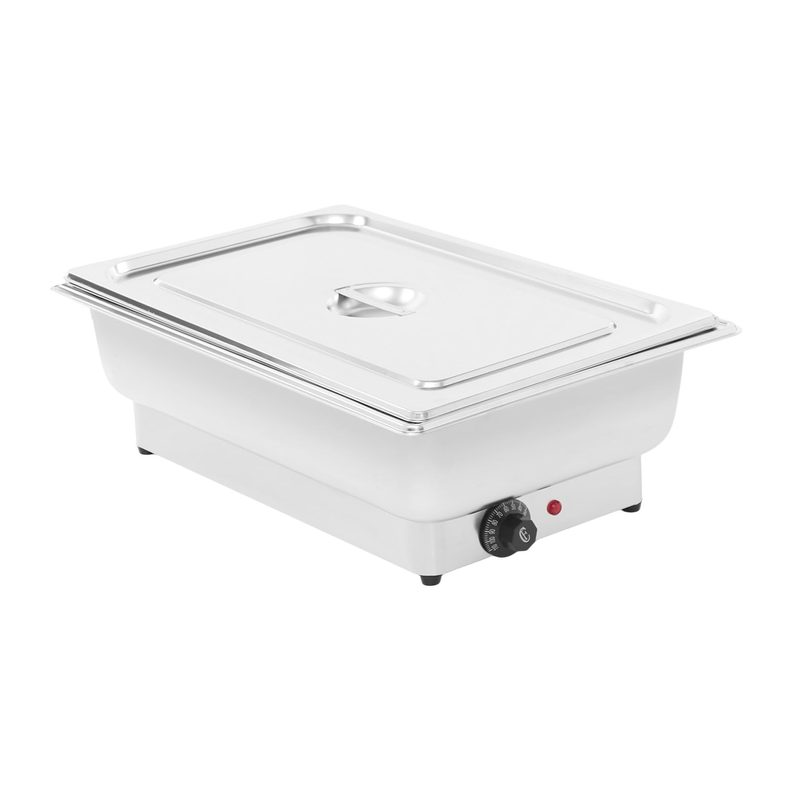 Chafing Dish elettrico in acciaio inox, 9 litri, scaldavivande fino a 85 °C, scaldabagno elettrico per buffet catering party