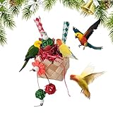 Engaging and Colorful Design: This Bird Cage Toy is designed with vibrant, eye-catching colors to stimulate and entertain birds, encouraging natural play and exploration. The bright hues are ideal for attracting the attention of parrots, cockatiels, parakeets, budgies, and lovebirds.