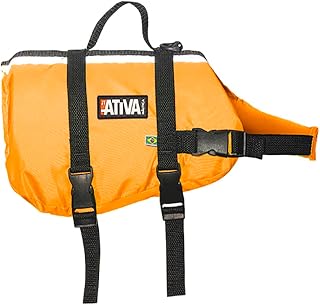 Colete Salva Vidas Pet Vest Ativa Tam P Laranja