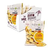 SUPER FUDGiO Organic Bonbons - Ingwer – Vegan und Glutenfrei - Bio Karamellbonbons ohne Palmöl - mit Bio Kokosmilch und Kokosnusszucker 10 X 150g Multipack