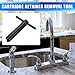 Cartridge Retainer Dismantle Tool with Handle Compatible for 14272/1224/1234/1248, Replacement Puller Faucet Cartridge Dismantle Tool for Bathtub Replacement Part (Black)