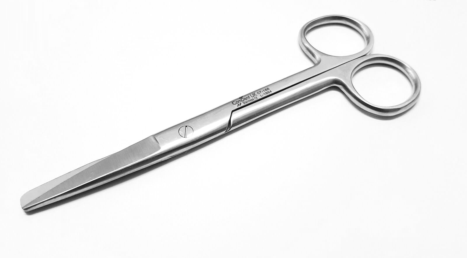 Dressing Scissors 14cm, Straight & Curved, Shears, Nursing, Home,Office, Veterinary, Surgical Dental Use (Sharp/Blunt, 14cm Str)