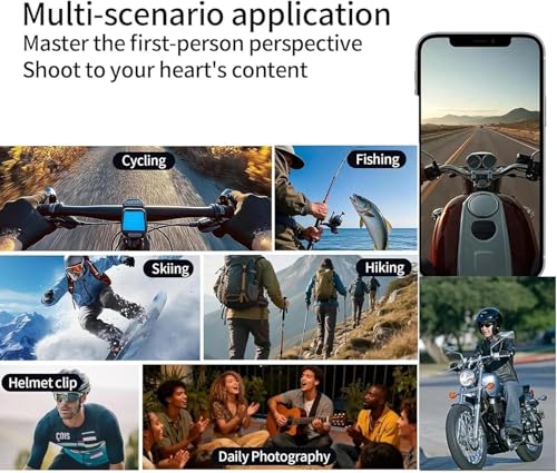 MUOXUEQN Dual-Screen Magnetic Action Camera