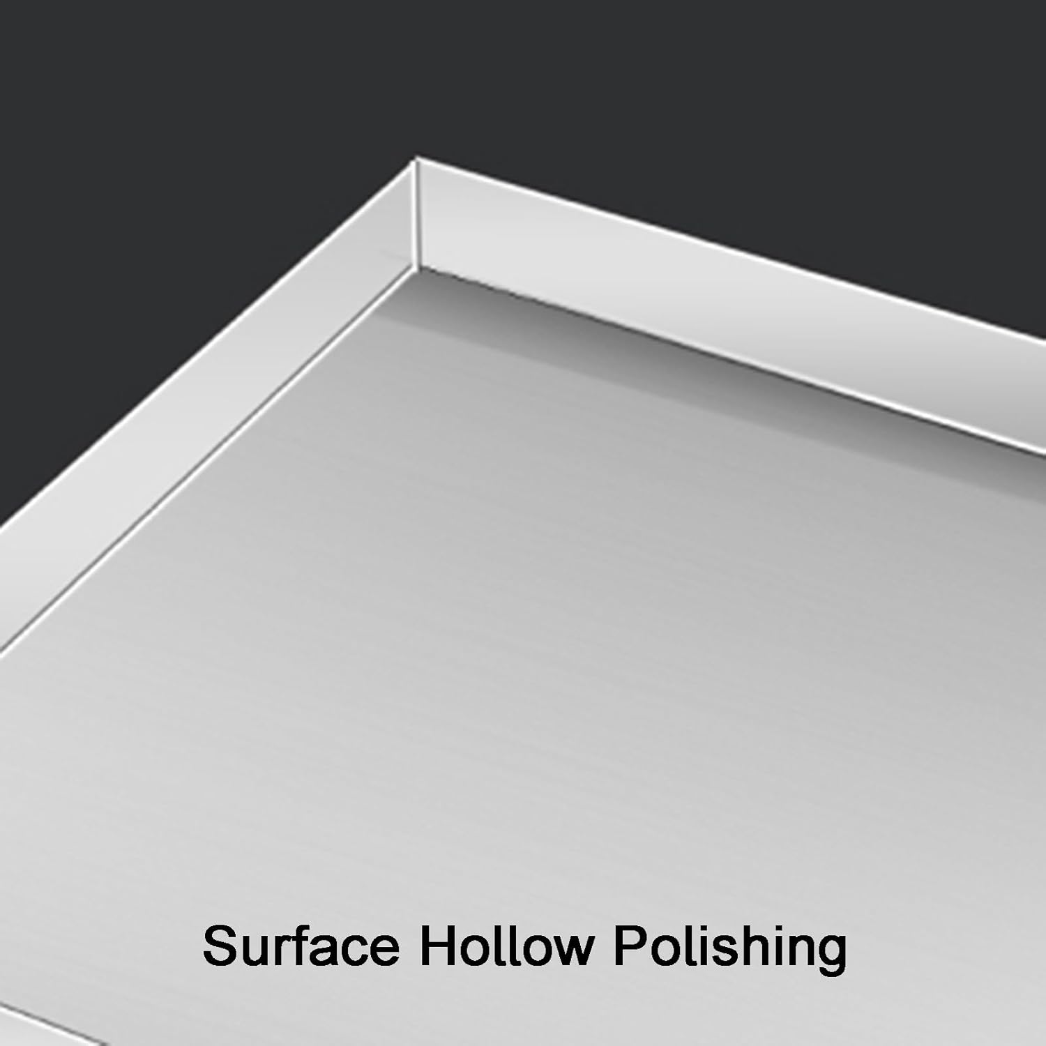 Metal Air Conditioner Drip Pan, 50cm Square Drain Pan with Drain Port, Durable Welding Design, Essential Outdoor AC Accessory for Efficient Drainage