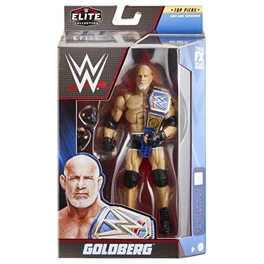 Mattel WWE Goldberg Top Picks Elite Collection Action Figure with Universal Championship, 6-inch Posable Collectible Gift for WWE Fans Ages 8 Years Old & Up​