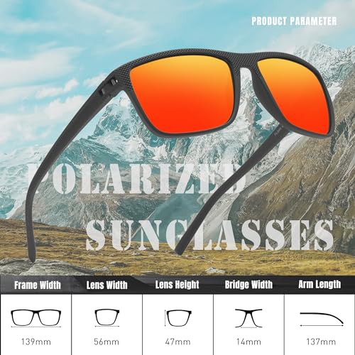 KINGSEVEN Classic Polarized Sunglasses for Women Men Driving Fishing Sun Glasses UV ProtectionK755-X1 (x1-6)3