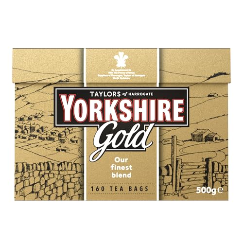 Yorkshire Gold - Mezcla Premium, Té Británico Tradicional - Origen Responsable - 160 Bolsitas