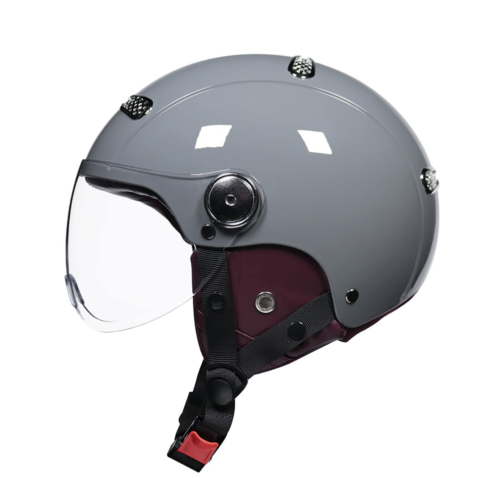 Casco de moto turismo retro para rutas de fin de semana y conducción urbana cómoda