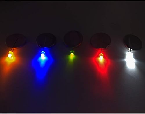 Miniatura 4 de haraqi Kit surtido de diodos emisores de luz LED de 0.118 in, diodo difundido de bajo voltaje para circuito de PCB DIY, luces indicadoras