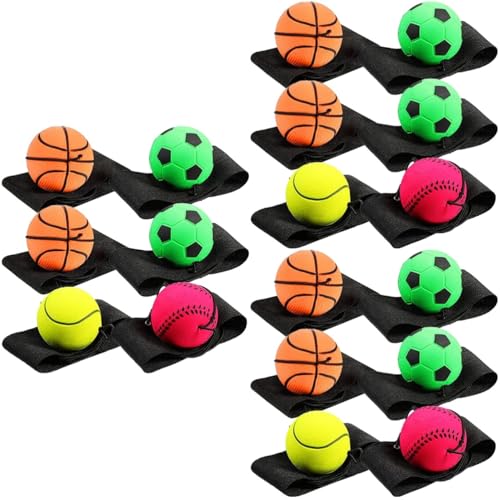 ifundom 3 Juegos Mini Pelota para Rebotar En La Muñeca Decoración con Papel De Aluminio Moneda para Dedo Alcancía Cuernos Diadema Palillos Reutilizables Secador De Pelo 6 Piezas * 3