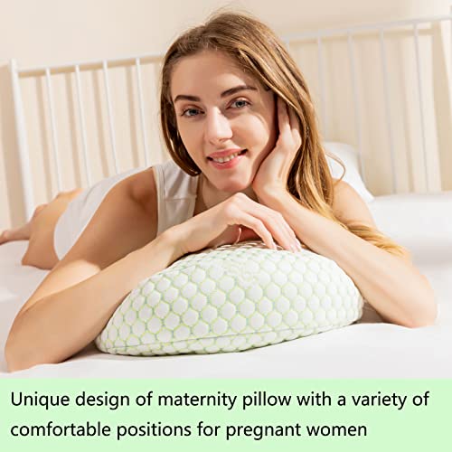 Pregnancy Pillows For Sleeping, Soft Maternity Pillow For Pregnant Women, Pregnancy Pillow Support For Back, Legs, Belly, Hips Of Pregnant Women, Detachable And Adjustable With Pillow Cover (Green) #TOP5