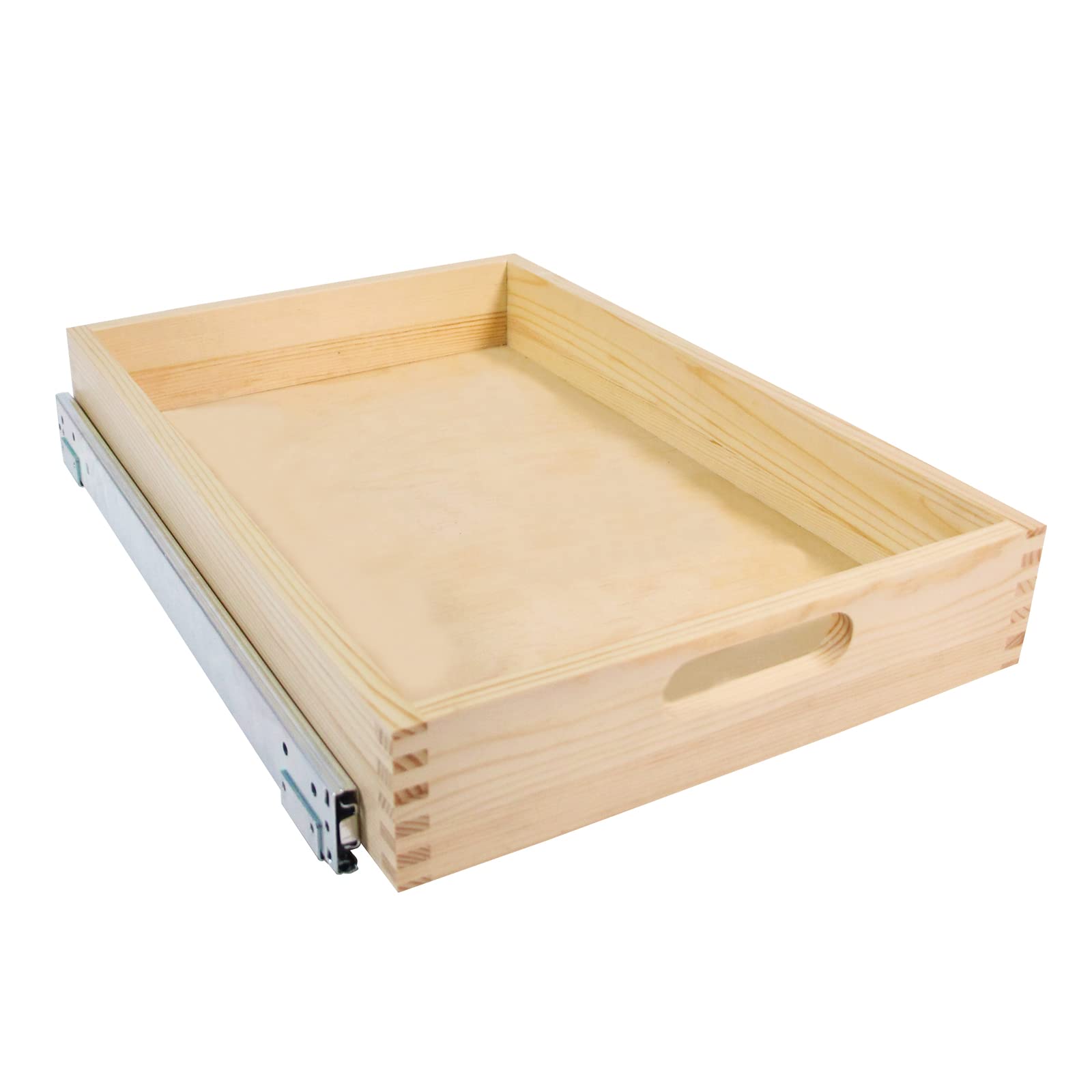 Siminute Pull Out Cabinet Organizer Drawer - Wooden Base Cabinet Shelf With Soft Close (20"W X 21"D) - View #4