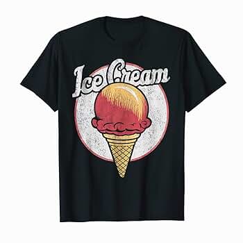 Amazon.com: Classic Ice Cream Vintage Nostalgic Fan T-Shirt