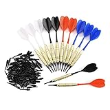SurePromise 12 Dartpfeile Soft Pfeile Arrow Dartflights 100 Dartersazspitzen für für Elektronische Dartscheibe