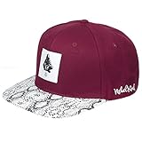 ✅ hochwertige Verarbeitung Nebelkind Snapback Cap Patch Weinrot Snake Kappe 6-Panel One Size