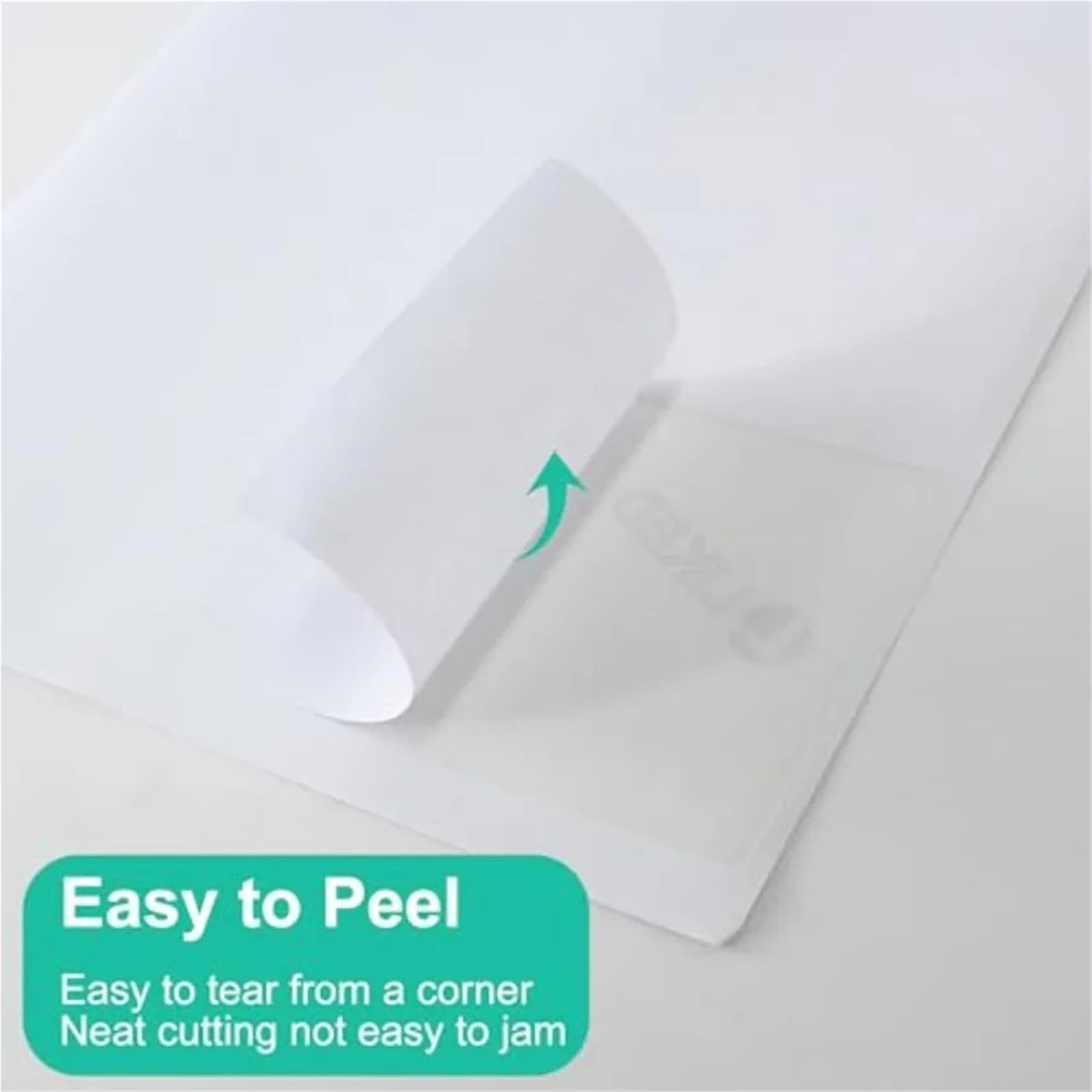 Etichette adesive Etichette adesive bianche stampabili da 3-1/3" X 4" | 300 for stampa laser/a getto d'inchiostro - Opaca(50Sheets)