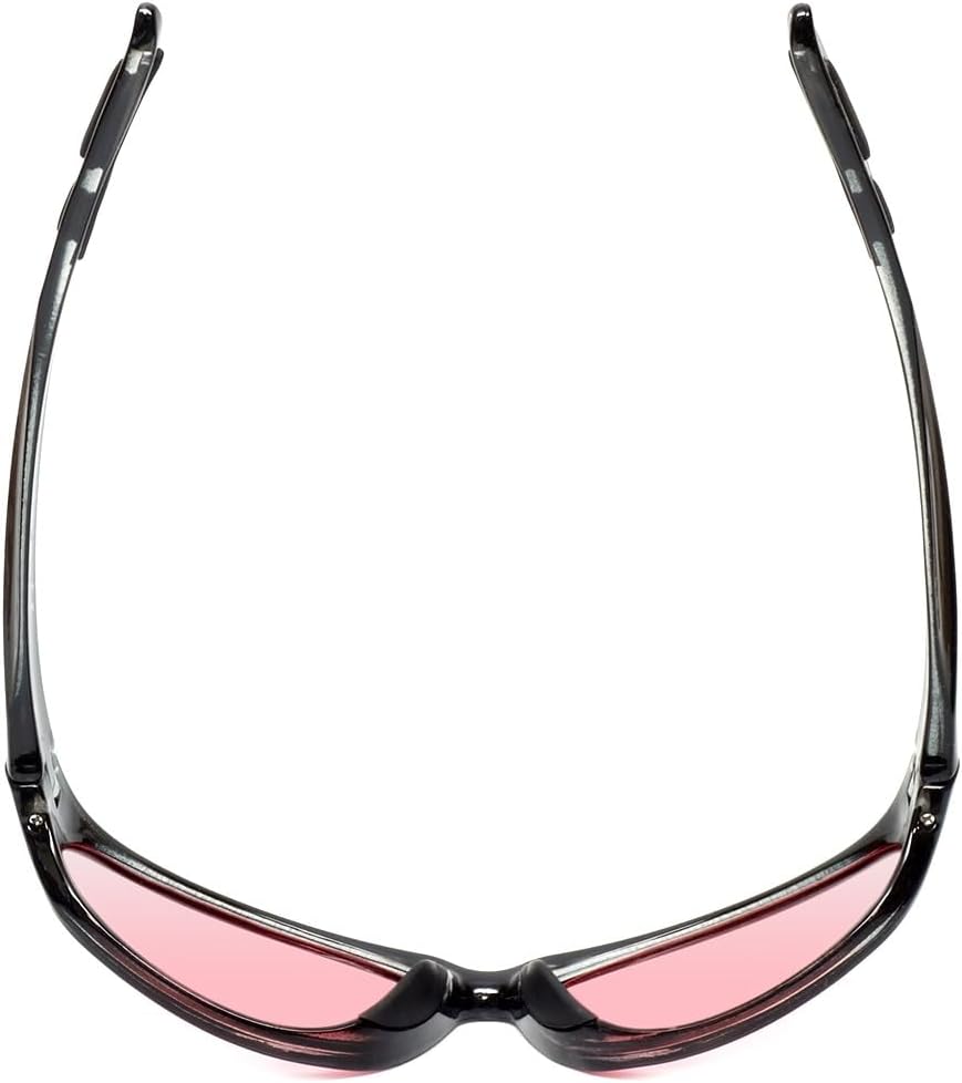 Calabria FL-41 Pink Tinted Glasses Light Sensitivity Outdoor Indoor Migraine Sunglasses FL41 Fluorescent Polarized/Non-Polar - Image 5