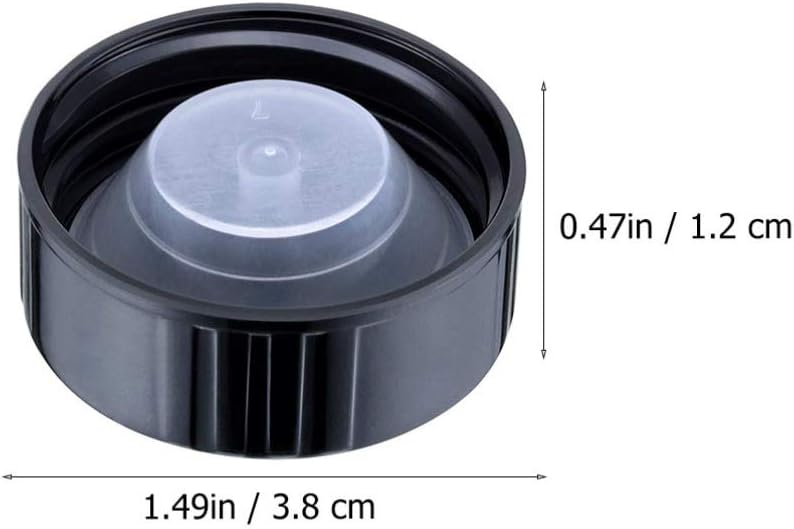 TEHAUX Poly Cone Screw Caps 1.57In – Airtight Seal Prevents Carbonation Loss & Leakage, Reusable Grip-Enhanced Lids for Home Brewing, Wine Making, 1-Gallon Jugs & Beer Bottles