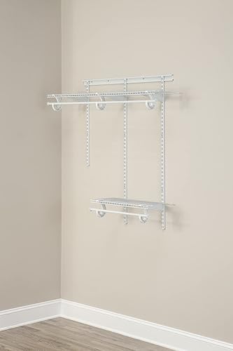Vista 31 de ClosetMaid ShelfTrack - Sistemas organizadores de armario de alambre (4-10 pies) con estantes, barras de ropa y herrajes