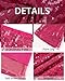 GRAPENT Pull on Pants for Women Fashion Pants Womens Festival Outfits Women Party Outfits Sparkle Sequin Flare for Sequin Pant Hot Pink Size Large 12 to 14