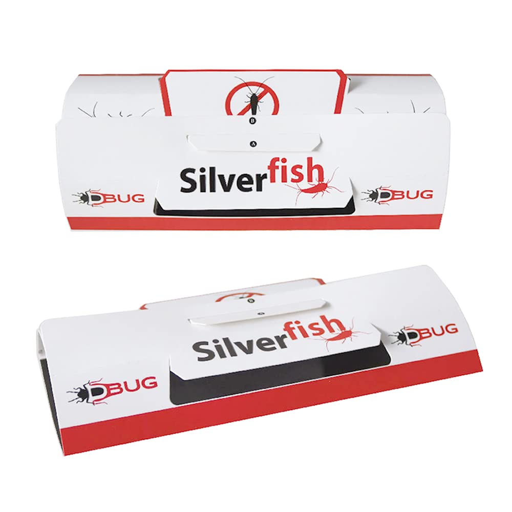 DBUG Silverfish Trap - Non Toxic - Easy To Use - Greyfish Killer Traps - Highly Effective - Pack of 6