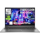 HP ZBook Firefly 15 G8 15.6" FHD Mobile Workstation Laptop, Intel Core i7-1185G7, NVIDIA T500, 32GB DDR4 RAM, 512GB SSD, Backlit Keyboard, HDMI, Thunderbolt 4, Windows 11 Pro (Renewed)