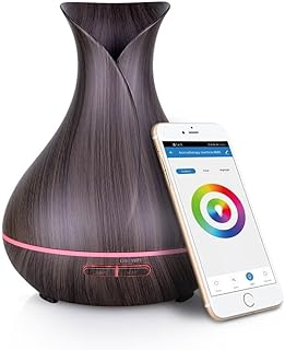 Smart WiFi Wireless Essential Oil Aromatherapy Diffuser, Compatible with Alexa & Google Home, Phone App & Voice Control, Large Ultrasonic Diffuser, LED & Timer Settings