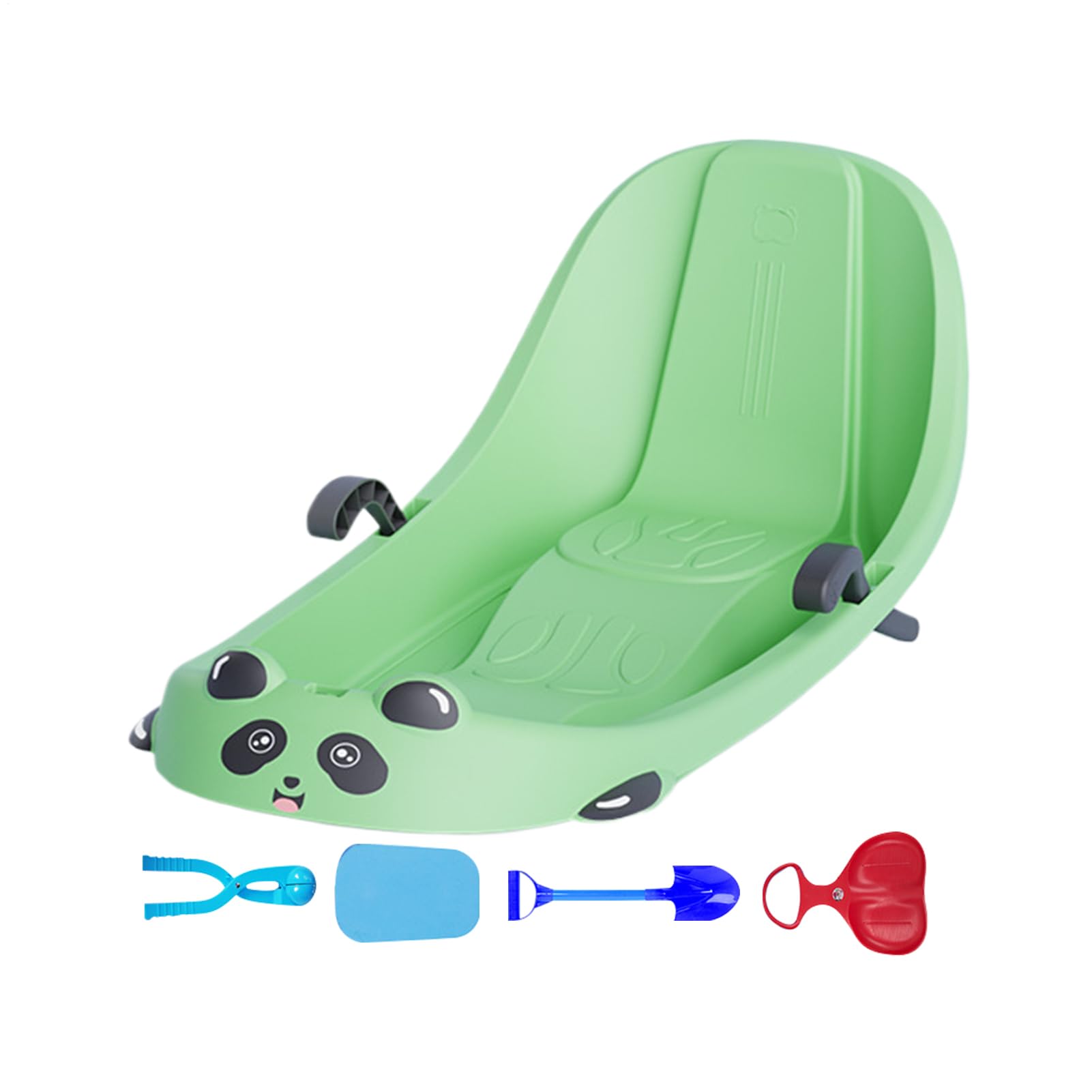 Luge à neige – Sports d'hiver en famille, frein intégré pour enfants | Traîneau extérieur pour filles et garçons d'âge préscolaire, parc des collines enneigées, aire de jeux dans le jardin