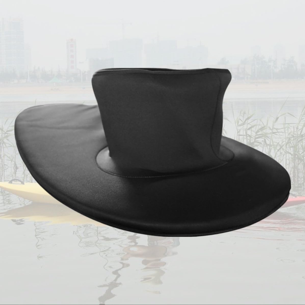 ifundom Faldones de Cubierta de Kayak y Canoa, faldón antisalpicaduras en Neopreno SBR, Talla única 85-105 cm, con asa de extracción, para piragüismo