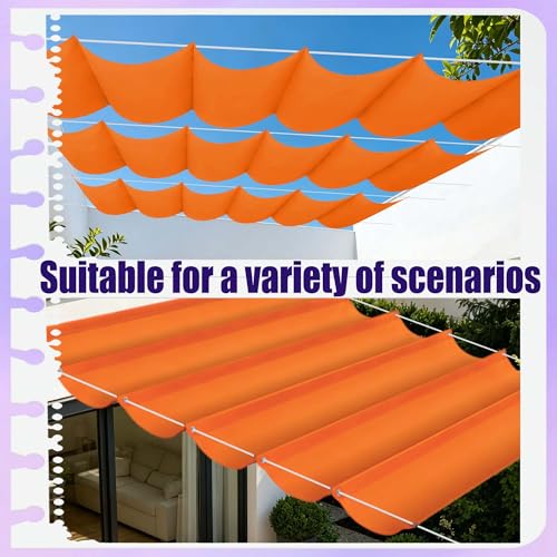 Filet dombrage rectangle avec oeillets pour bloquer la chaleur sur la terrasse