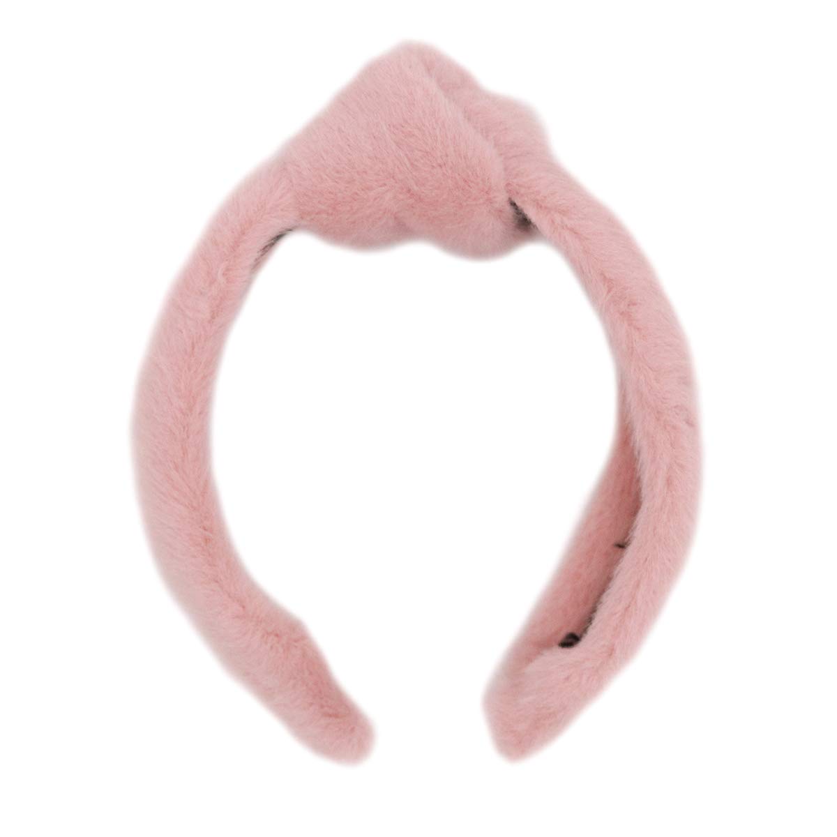 Surell Faux Mink Headband With Knot (Pink) – Fake Fur Hairband for Women – Girls Cute Makeup – Soft Trendy Luxury Fashion Accessory – Comfortable Fluffy Headwear – One Size Fits All Surell Faux Mink Headband With Knot (Pink) – Fake Fur Hairband for Women – Girls Cute Makeup – Soft Trendy Luxury Fashion Accessory – Comfortable Fluffy Headwear – One Size Fits All