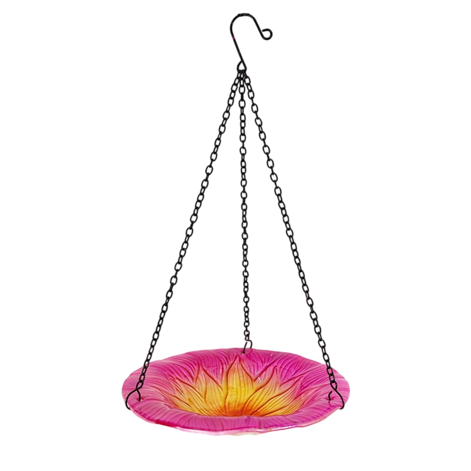 Mangeoire et bain d'oiseaux pour extérieur de style vintage en métal